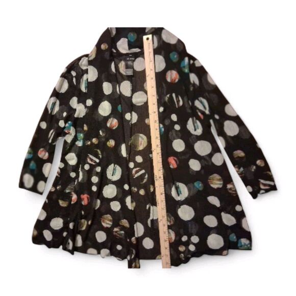Ali Miles Petite Large Cardigan Polka Dot Abstract - Picture 5 of 8